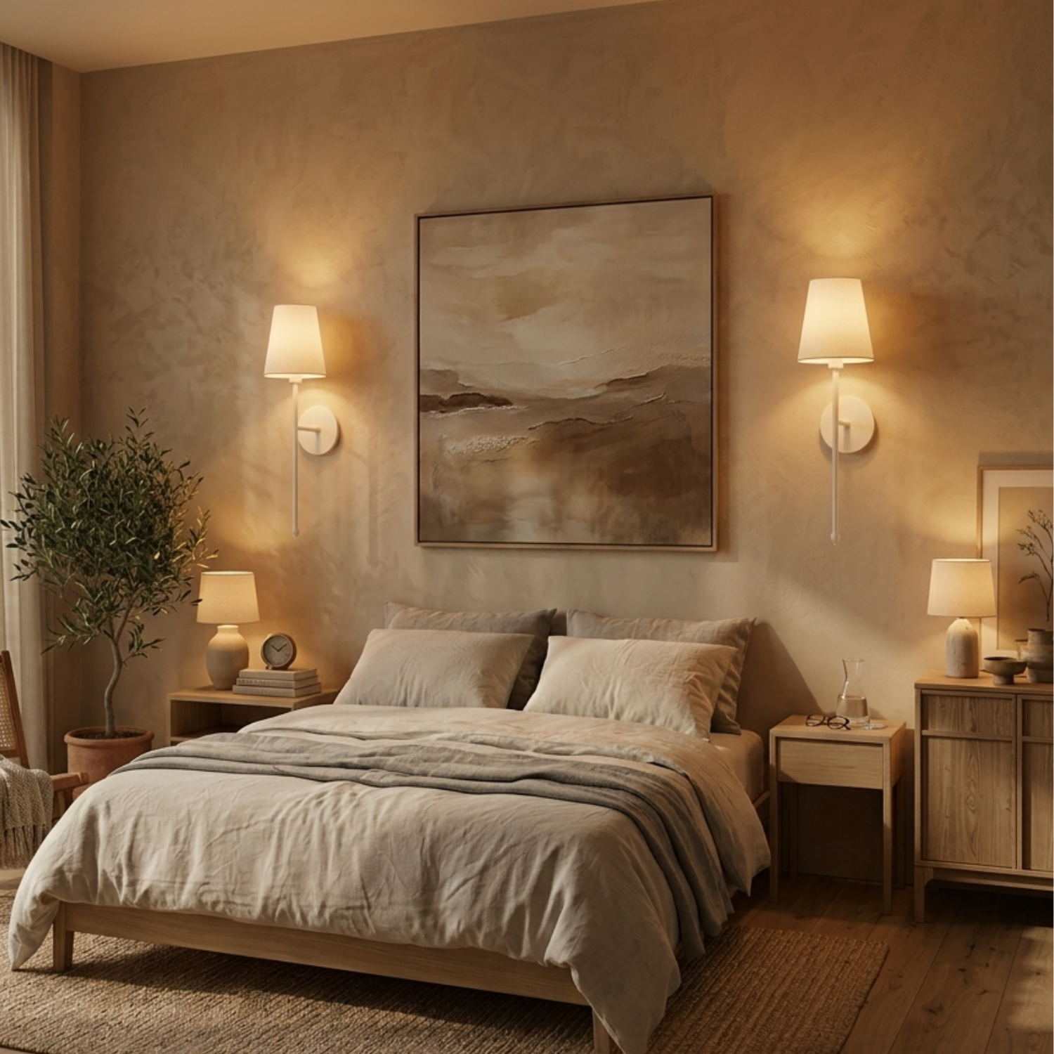 Albin Wireless Wall Sconces (Set of 2)