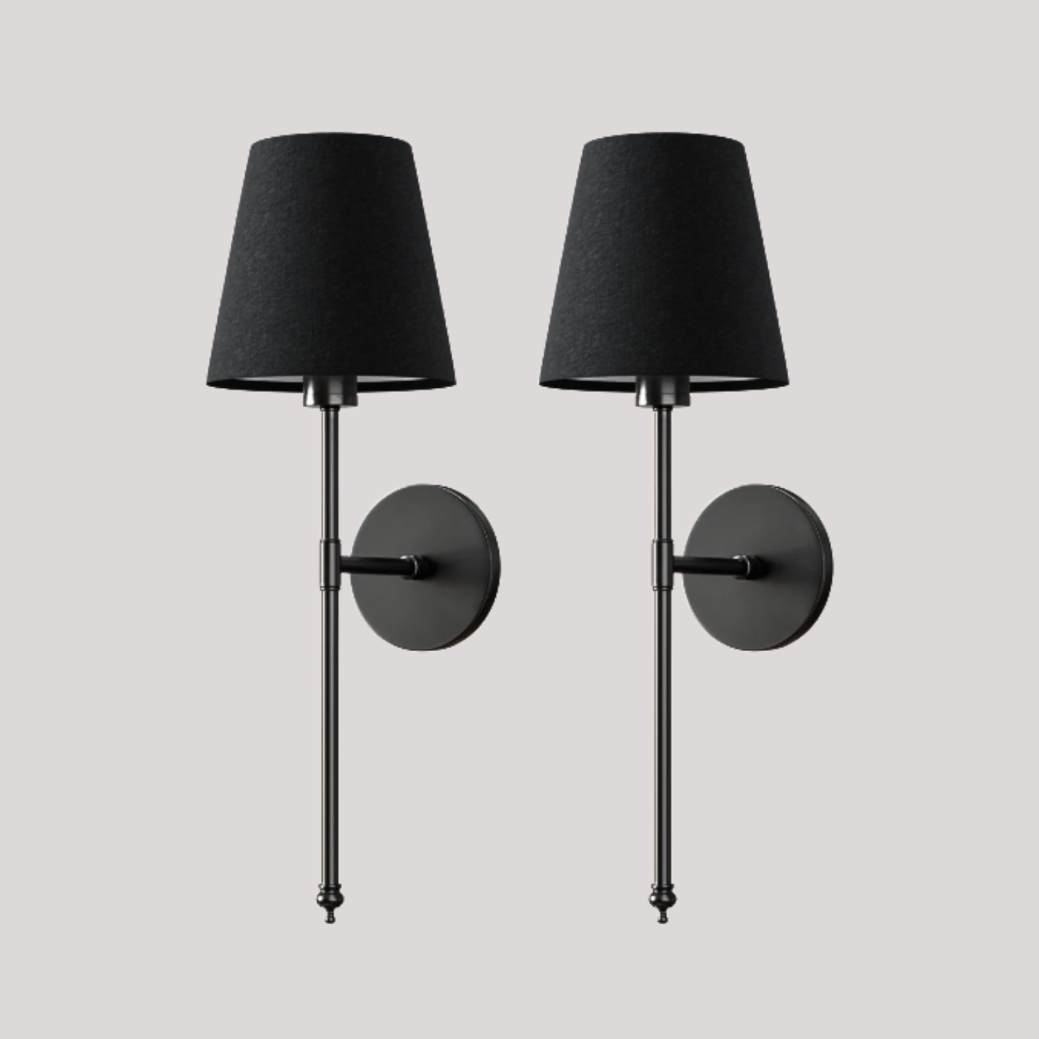 Johan Wireless Dark Wall Lights (Set of 2)