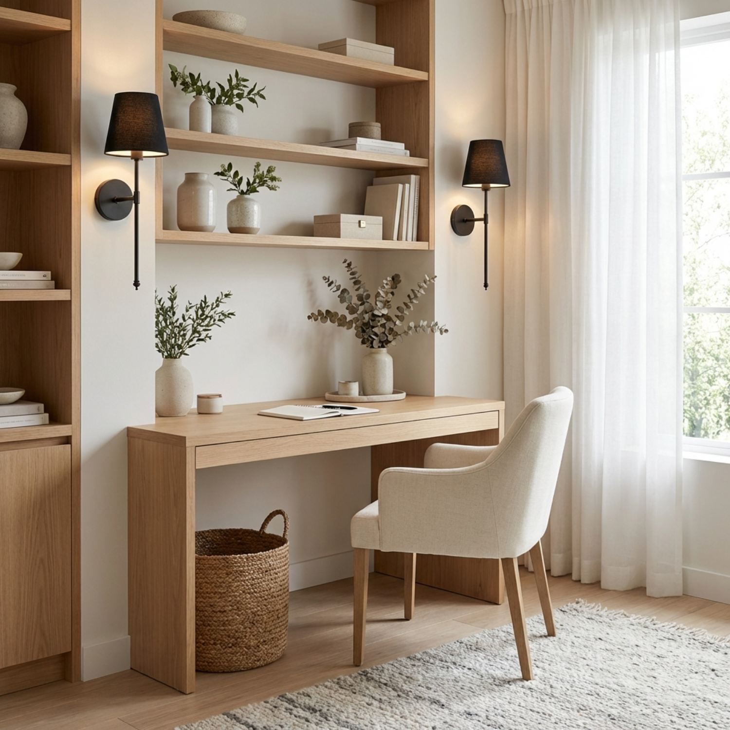 Johan Wireless Dark Wall Lights (Set of 2)