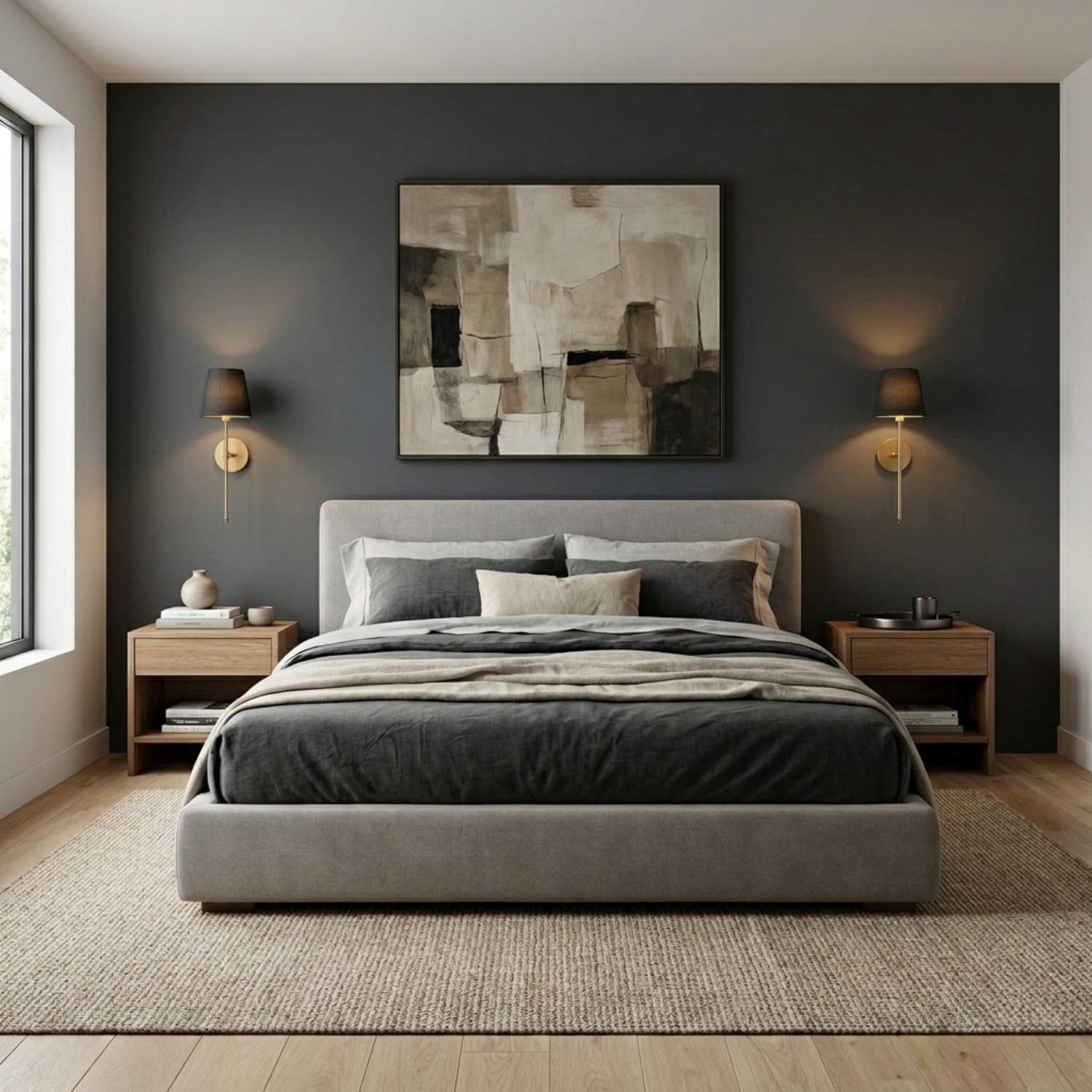 Johan Wireless Dark Wall Lights (Set of 2)