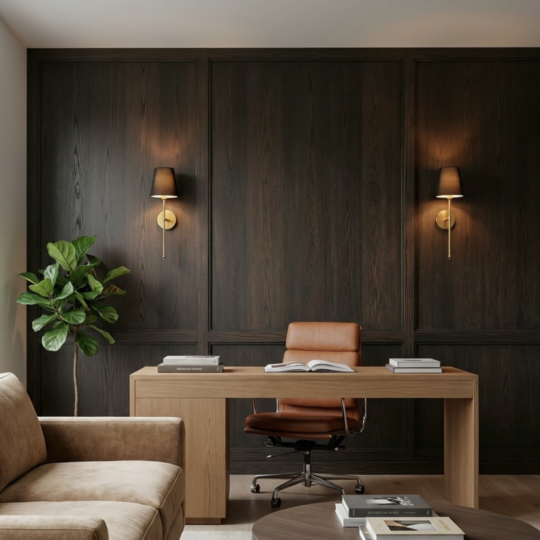 Johan Wireless Dark Wall Lights (Set of 2)